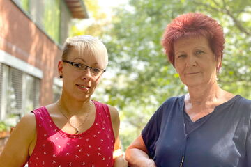 Katja Machnow (links) und Petra Tiedtke im Interview